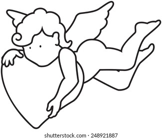 Outline angel