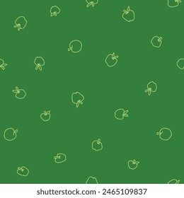 Outline Apple Seamless Pattern Vector illustration for Print, Wallpaper, Decoration.