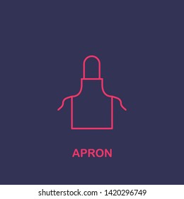 Outline apron icon.apron vector illustration. Symbol for web and mobile
