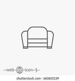 outline armchair vector icon