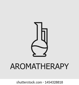 Outline aromatherapy vector icon. Aromatherapy illustration for web, mobile apps, design. Aromatherapy vector symbol.