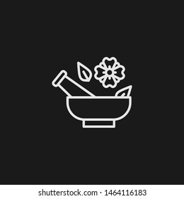 Outline aromatherapy vector icon. Aromatherapy illustration for web, mobile apps, design. Aromatherapy vector symbol.