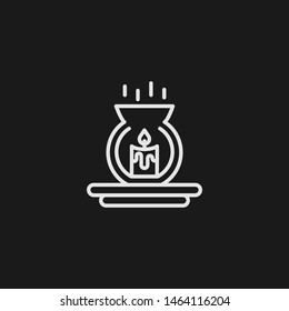 Outline aromatherapy vector icon. Aromatherapy illustration for web, mobile apps, design. Aromatherapy vector symbol.