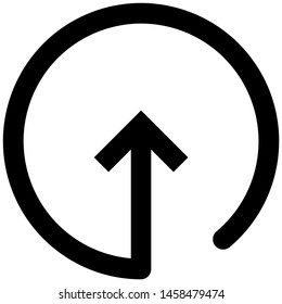 outline arrow icon. Editable vector. Simple design