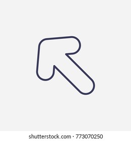 Outline arrow icon illustration vector symbol