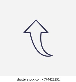 Outline arrow icon illustration vector symbol