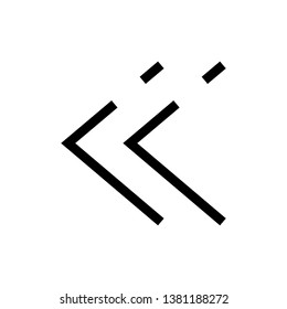 Outline Arrow Icon in trendy flat Design