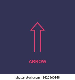 Outline arrow icon.arrow vector illustration. Symbol for web and mobile