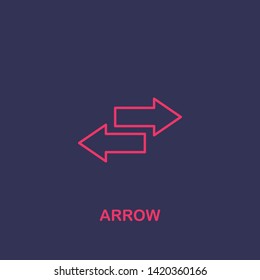 Outline arrow icon.arrow vector illustration. Symbol for web and mobile