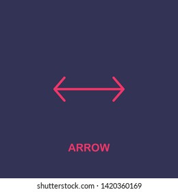 Outline arrow icon.arrow vector illustration. Symbol for web and mobile