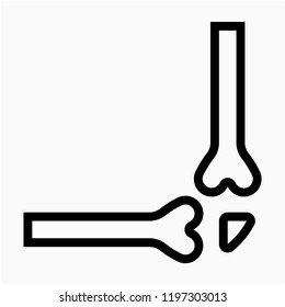 Outline articulation pixel perfect vector icon