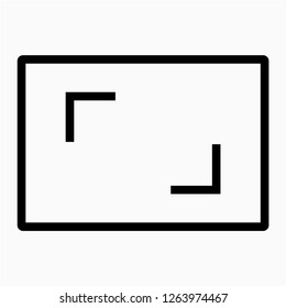 Outline aspect pixel perfect vector icon