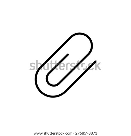 Outline Attachment icon for file sharing