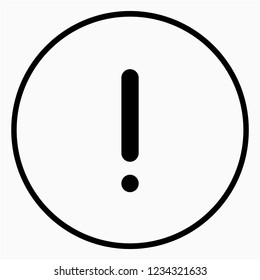 Outline Attention vector icon