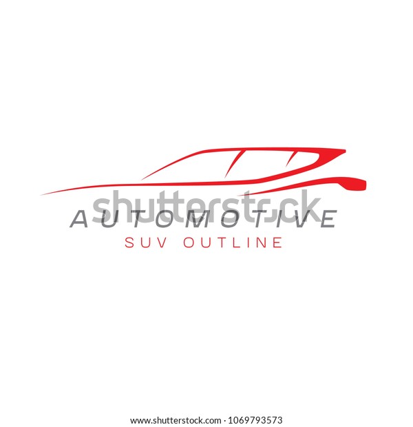 Outline automotive vehicle\
sign
