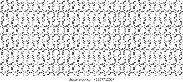 outline babble wrap seamless pattern