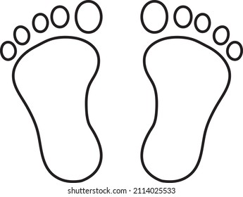 4,479 Outline baby feet Images, Stock Photos & Vectors | Shutterstock