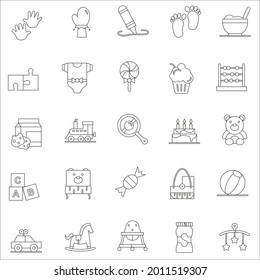 Outline baby toys collection set