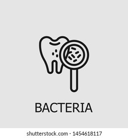 Outline bacteria vector icon. Bacteria illustration for web, mobile apps, design. Bacteria vector symbol.