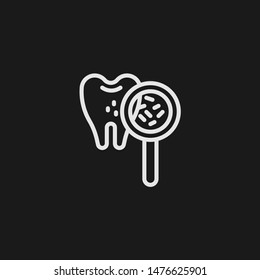 Outline bacteria vector icon. Bacteria illustration for web, mobile apps, design. Bacteria vector symbol.