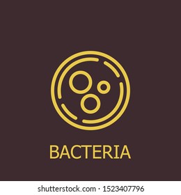 Outline bacteria vector icon. Bacteria illustration for web, mobile apps, design. Bacteria vector symbol.
