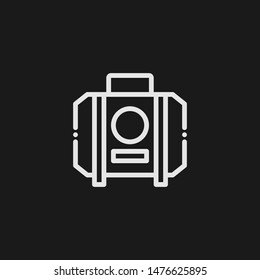 Outline bagagge vector icon. Bagagge illustration for web, mobile apps, design. Bagagge vector symbol.