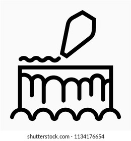 Outline baker pixel perfect vector icon