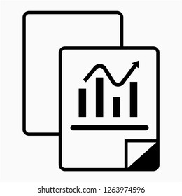 Outline balance sheet pixel perfect vector icon