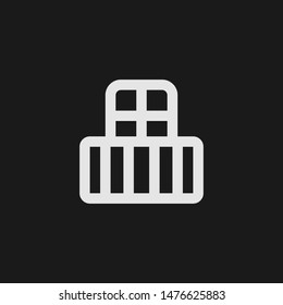 Outline balcony vector icon. Balcony illustration for web, mobile apps, design. Balcony vector symbol.
