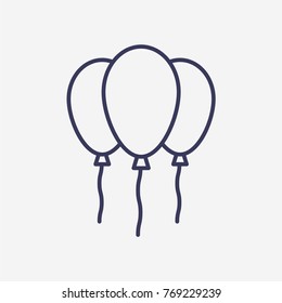 Outline ballon icon illustration vector symbol 