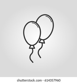 Outline ballon  web icon ilustration vector symbol