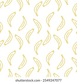 Contorno Banana sem emenda padrão fundo 