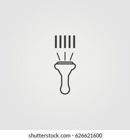 Outline Barcode Scanner   Icon Illustration Vector Symbol