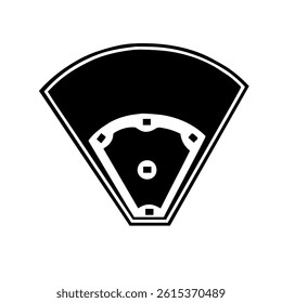 Outline of baseball plate on white background