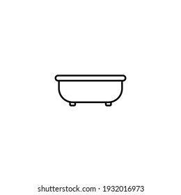 Outline Bathtub Icon Design Illustration
