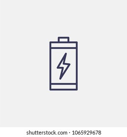 Outline battery icon illustration vector symbol