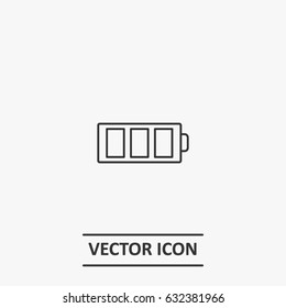 Outline battery  icon illustration vector symbol