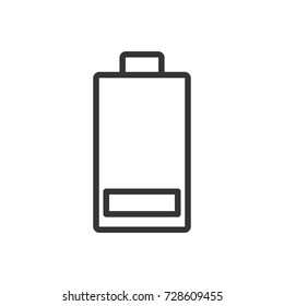 Outline battery icon illustration vector symbol