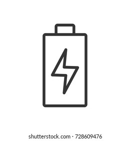 Outline battery icon illustration vector symbol