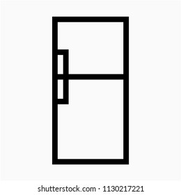 outline beautiful Refrigerator vector icon