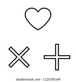 Outline beautiful vector icons for software