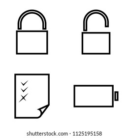 Outline beautiful vector icons for software