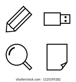Outline beautiful vector icons for software