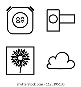 Outline beautiful vector icons for software