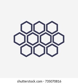 Outline beehive  icon illustration vector symbol