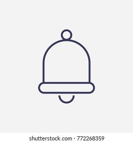 Outline bell icon illustration vector symbol