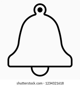 Outline Bell vector icon