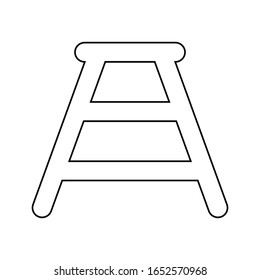 Outline Bench icon, Ladder, Construction element