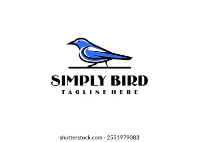 Outline Bird Nature Wildlife Animal Design Logotype