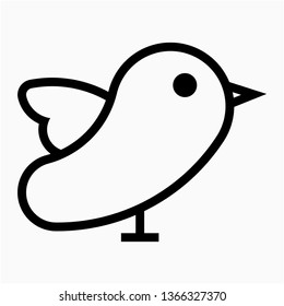 Outline Birds vector icon